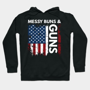 And Gun Hair Don'T Care Gun Lovin' Mom Hoodie